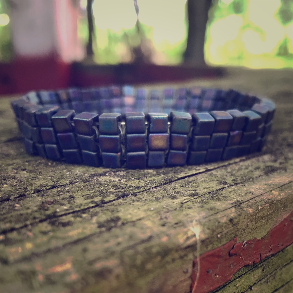 Handmade Woven Bead Bracelet